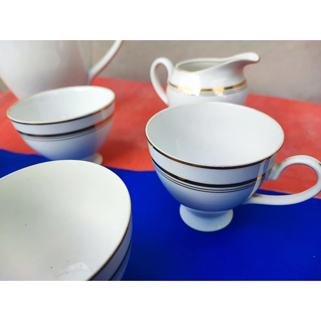 Porcelain Coffee Set, 1970s, Set of 10 For Sale - Image 10 of 11