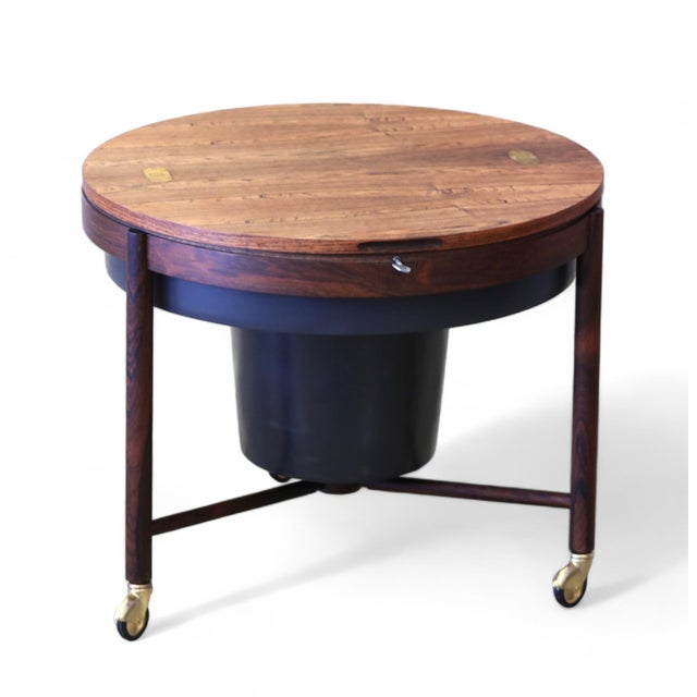 Mid-Century Modern Rosewood Cocktail Bar Table by Rolf Rastad & Adolf Relling for Rasmus Solberg, 1962 For Sale - Image 9 of 18