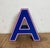 Vintage Blue Plastic Illuminated Letter A, 1970s For Sale - Image 12 of 15