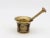 Early 20th Century Antique Vintage Brass Mortar and Pestle For Sale - Image 5 of 8