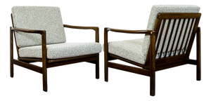 Mid-Century Modern Lounge Chairs by Zenon Bączyk, Poland, 1960s, Set of 2