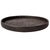 2020s Artifacts Rattan Round Serving Ottoman Tray 28" Diameter, Tudor Black For Sale - Image 5 of 6