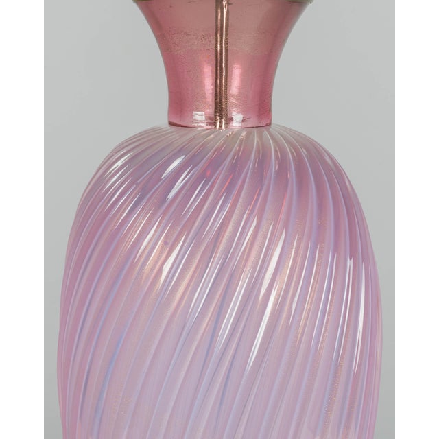 Seguso Murano Glass Mid Century Lamp For Sale - Image 10 of 11