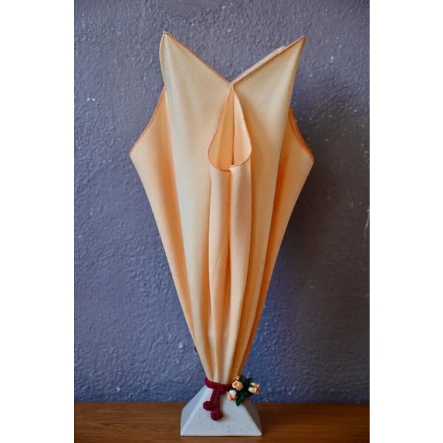 French Draped Table Lamp, 1990s For Sale - Image 13 of 13