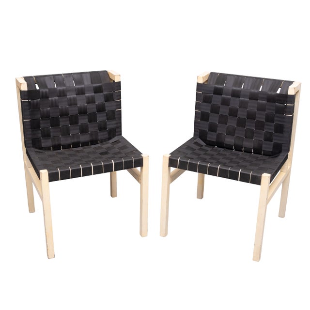 Black Seatbelt Chairs by Gijs Bakker for Castelijn, Holland, 1978, Set of 4 For Sale - Image 8 of 17