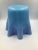 A stunning had blown Art glass piece with a gorgeous cornflower blue interior. It is hand etched on the bottom side. I...