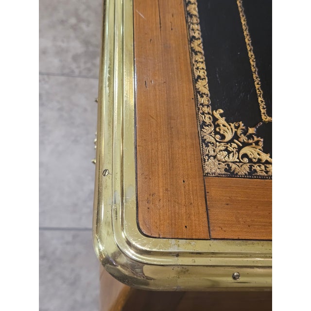 A refined vintage French Louis XV–style bureau plat writing desk, combining timeless European design with sophisticated...