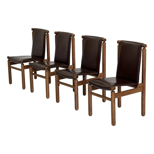 Dining Chairs by Tapiovaara for La Permanente Cantù, 1970s, Set of 4 For Sale
