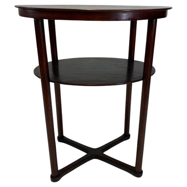 Oval Table by Josef Hoffmann for J.J.Kohn, 1890s For Sale - Image 5 of 5