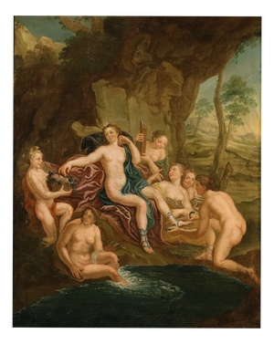 Circle of Antoine Coypel, Diana Bathing with the Nymphs, 1720, Oil on Canvas