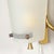 1960s Italian Mid-Century Double Shaded Textured Glass & Brass Wall Sconces - a Pair For Sale - Image 16 of 17
