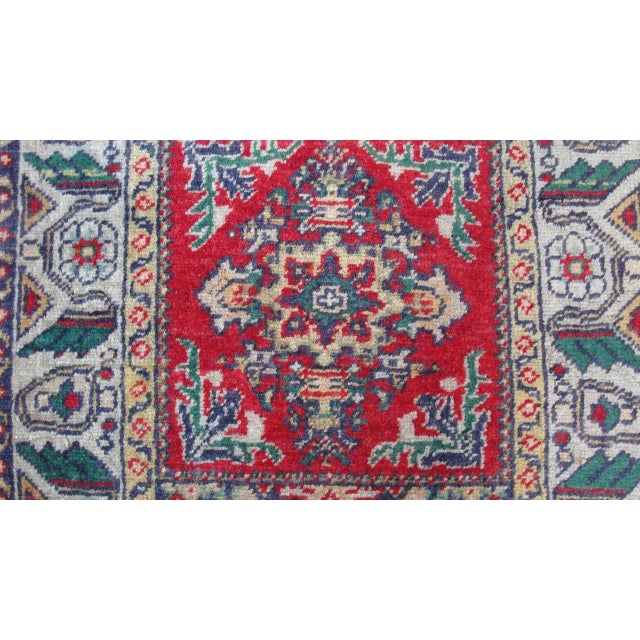 19th Century Antique Turkish Yastik Rug-20" X 31" For Sale - Image 9 of 13
