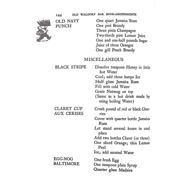 Paper "The Old Waldorf-Astoria Bar Book" 2003 Crockett, Albert S. For Sale - Image 7 of 9