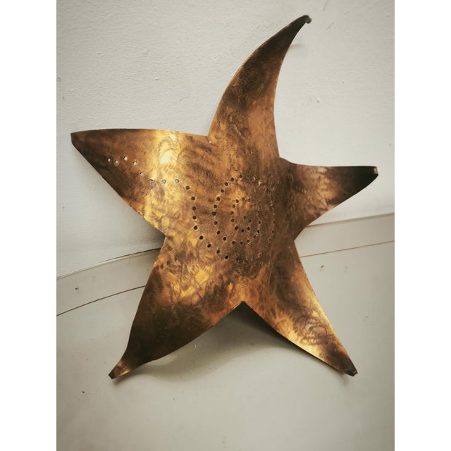 Star Wall Light in Brass, 1960s For Sale - Image 9 of 13