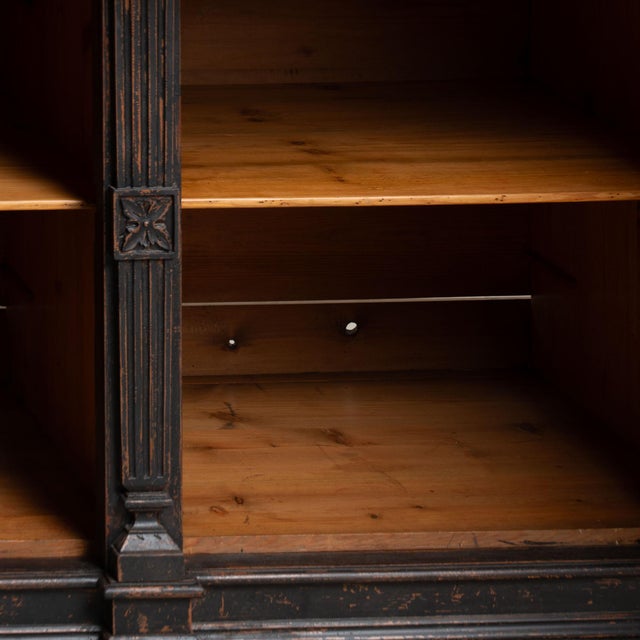 19th Century Swedish Black Painted Pine Sideboard Buffet For Sale - Image 13 of 18
