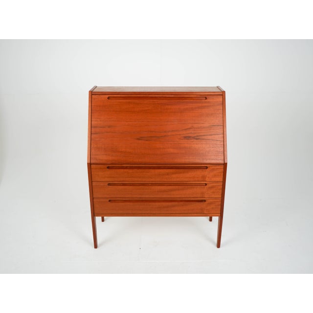 Vintage Teak Secretary Desk, 1960s For Sale - Image 9 of 15