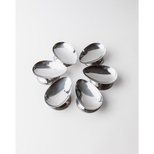 Vintage Oval Stainless Steel Bowls, 1970s, Set of 6 For Sale - Image 3 of 11