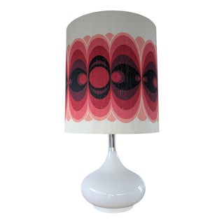 Large Mid-Century Table Lamp with Illuminated Base from Doria Leuchten Germany, 1960s For Sale