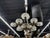 Italian Modern Chrome, Stainless and Glass Chandelier by Oscar Torlasco For Sale In Houston - Image 6 of 11