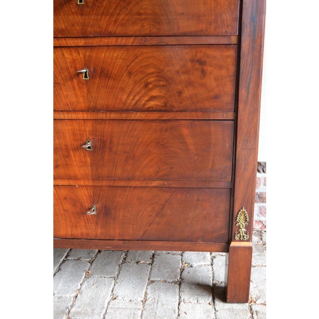 Antique Mahogany Chiffonier with Black Marble Top For Sale - Image 6 of 12