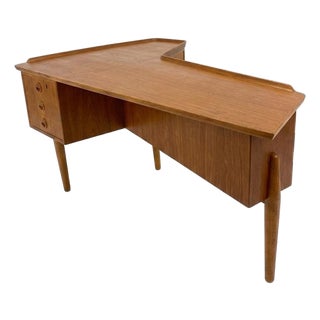 Mid 20th Century Attributed to Arne Hovmand-Olsen Boomerang Desk For Sale