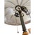 Art Deco French Inspired Alabaster Hammered Copper & Frosted Glass Dome Table Lamp, Circa 1930s For Sale - Image 10 of 14