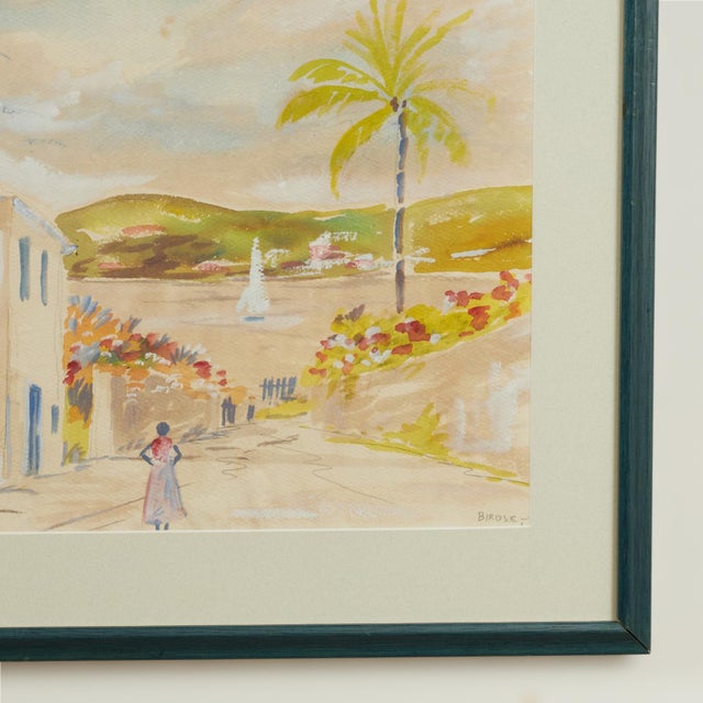 Vintage Watercolor of Bermuda by Alfred Birdsey For Sale - Image 10 of 12