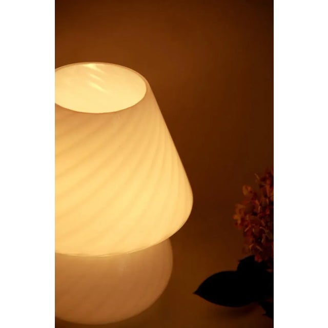 1970s Italian Vintage Aurelia Swirl Murano Glass Lamp, 1970s For Sale - Image 5 of 7