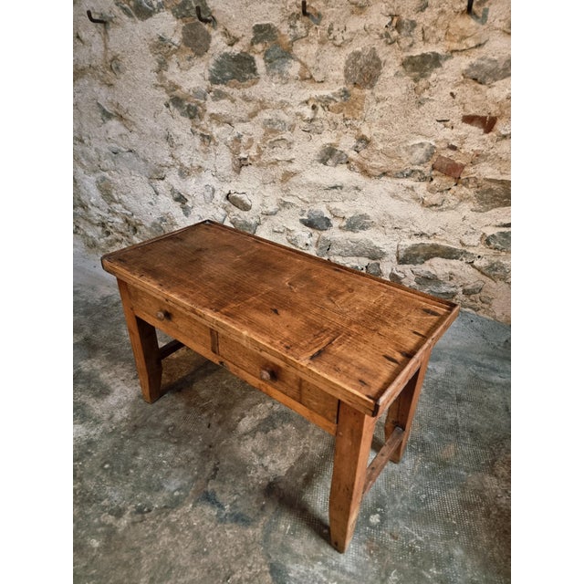 Antique 19th Century French Cherry & Oak Side Table, 1870s For Sale - Image 10 of 14