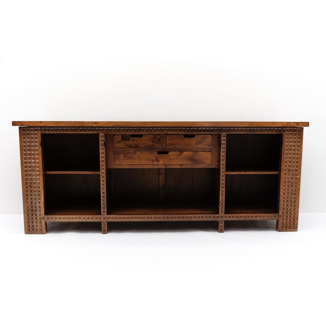 Large Brutalist Rustic Sideboard, 1960s For Sale - Image 18 of 18