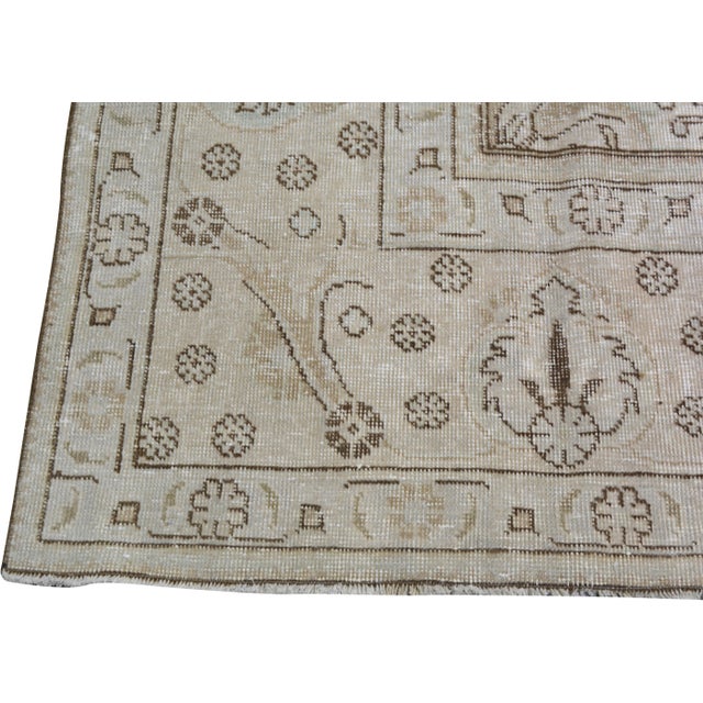 Vintage Hand Knotted Wool Rug, 9'6"x13' For Sale - Image 4 of 5
