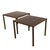 Schumacher 1960s Schumacher Inset Wood Top Brass Side Tables - A Pair For Sale - Image 4 of 4