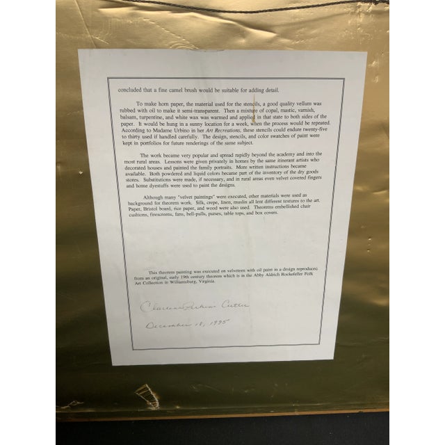 Late 20th Century Theorem Still Life Framed Painting of Fruit For Sale - Image 9 of 10