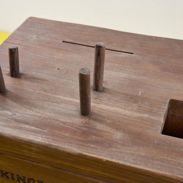 Vintage Wooden Cart with Wheels, 1960s For Sale - Image 3 of 9