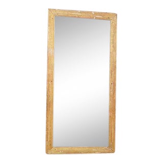 French Fluted Giltwood Mirror For Sale