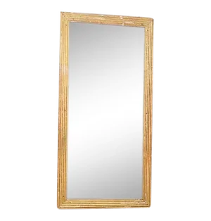 French Fluted Giltwood Mirror