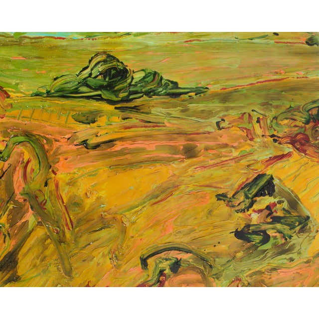 Paper 1980s “Ga” Abstract Acrylic Landscape Diptych by Harry Hilson For Sale - Image 7 of 10