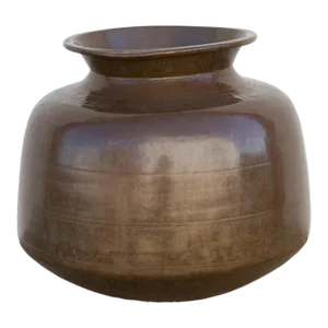 Original Kerala Patinated Brass Pot