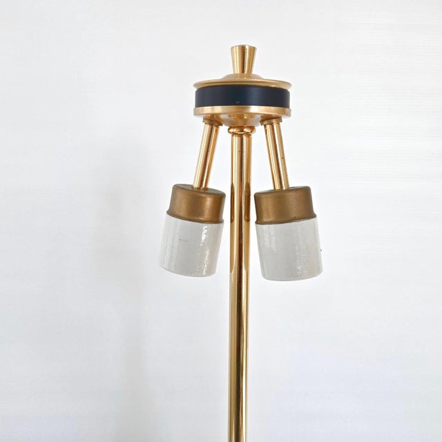 Gaetano Sciolari Vintage Table Lamp in Bronze and Gilt Brass by Gaetano Sciolari, 1970s For Sale - Image 4 of 16