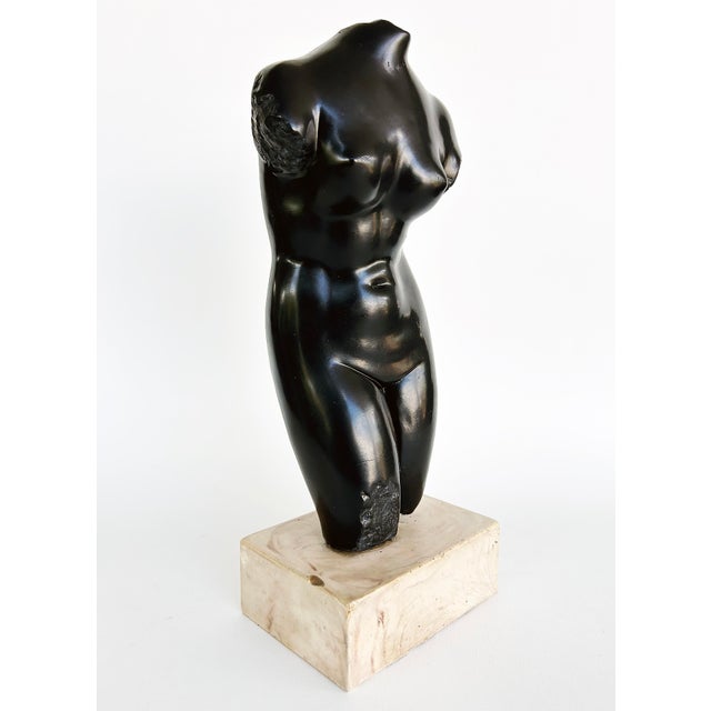 Late 20th Century Alva Studios Aphrodite Sculpture Copy, Museum of Modern Art New York & Pedestal - Set of 2 For Sale - Image 11 of 16