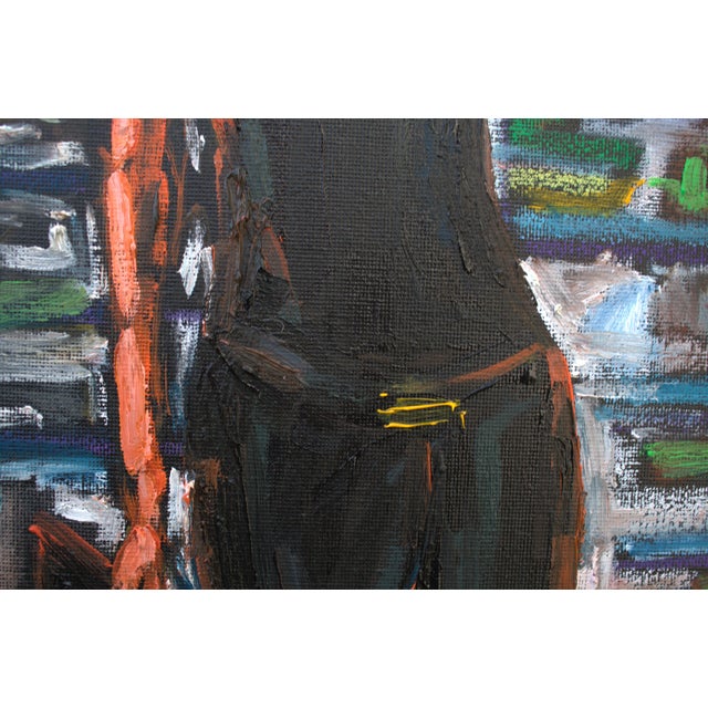 Early 21st Century Natalia Vypritskaia, the Noise of the City, Oil on Canvas For Sale - Image 5 of 9
