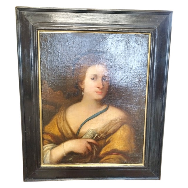 Portrait, 1600s, Oil on Canvas For Sale - Image 15 of 15