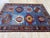 Blue 5x7 Ft. Blue Karachov Kazak Design Handknotted Wool Rug For Sale - Image 8 of 10