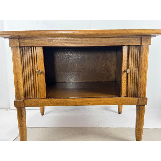Mid 20th Century Mid Century Modern Tambour-Door Nightstand Side Table by Tomlinson For Sale In San Diego - Image 6 of 10