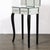Silver Art Deco Hollywood Mirrored Trifold Ebonized Cabriole Leg Vanity W/ Glass Pulls For Sale - Image 8 of 18