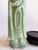 Chinese Antique Chinese Qing Dynasty Nephrite Jade Guanyin Kwan Yin Figurine W/ Stand For Sale - Image 3 of 12