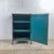 Vintage Industrial Metal Cabinet With Shelves and Weathered Patina For Sale - Image 10 of 17