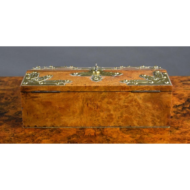 Victorian Amboyna Writing Slope, 1870 For Sale - Image 13 of 15