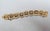 1970s Vintage 1974 Signed Monet Goldtone Link Bracelet For Sale - Image 5 of 7