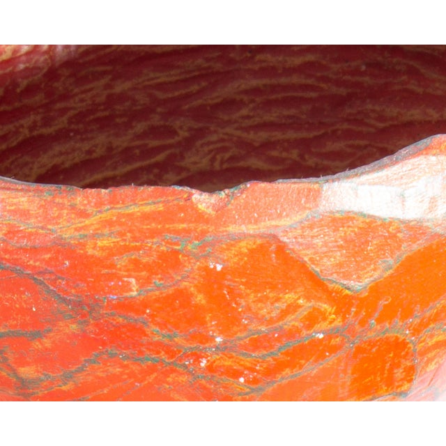 Orange Ceramic Sculpture by Valerie Eickmeier For Sale - Image 8 of 8
